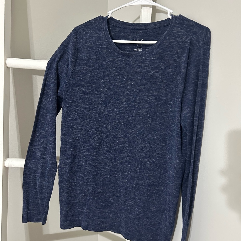 a new day Women's Blue Long Sleeve Top